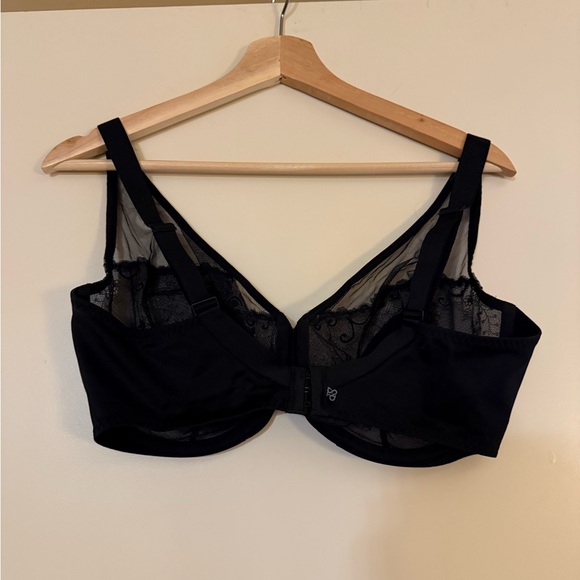 38G SIMONE PERLE Delice Full Coverage Lace Bra Black - Picture 2 of 3